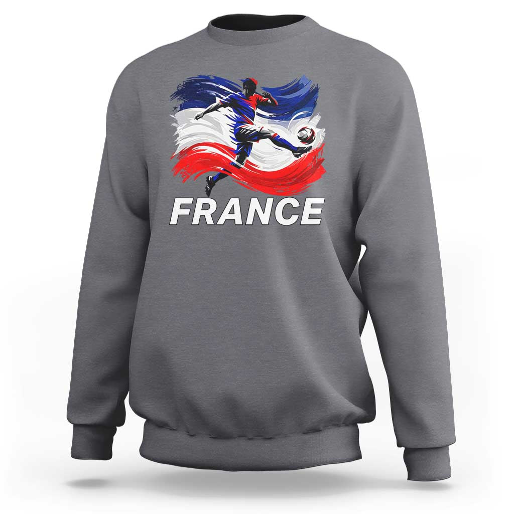 France Soccer Football Fan French Flag Sweatshirt