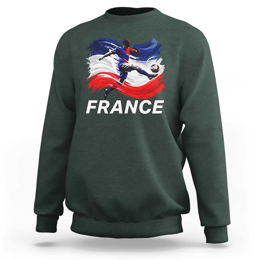 France Soccer Football Fan French Flag Sweatshirt