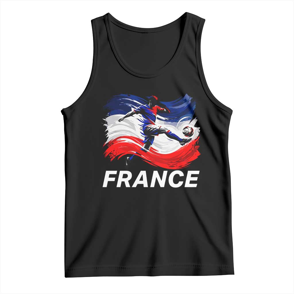 France Soccer Football Fan French Flag Tank Top