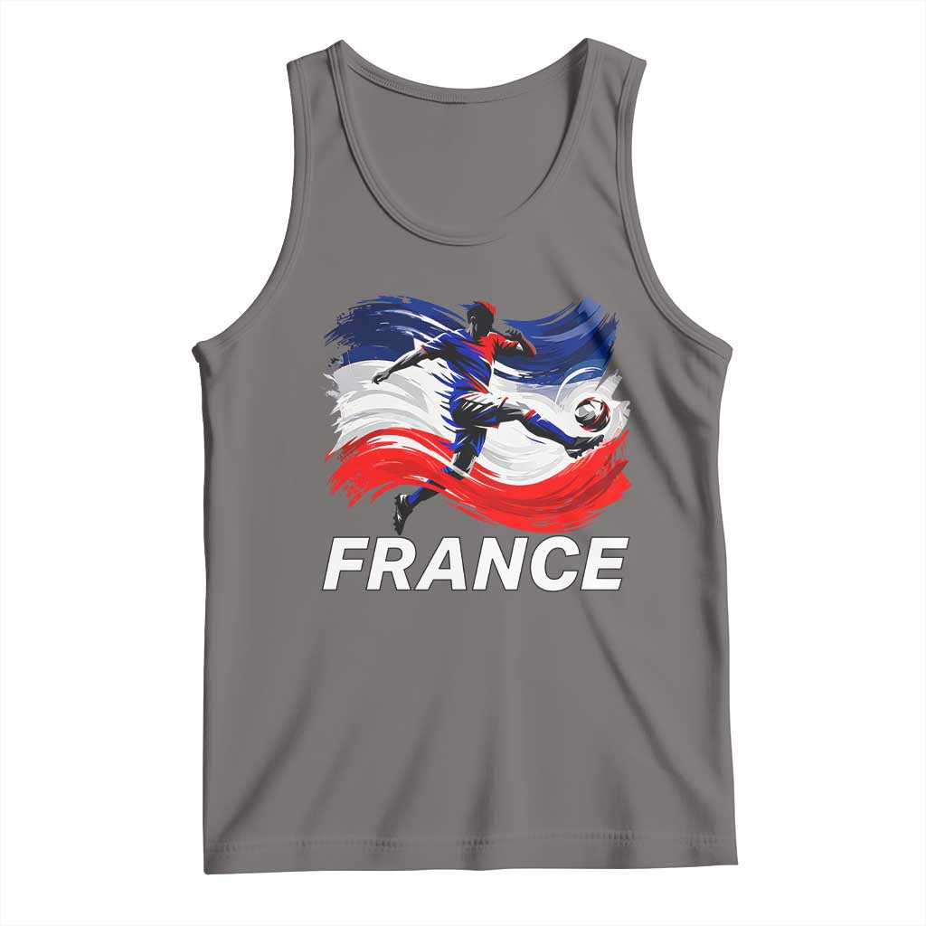France Soccer Football Fan French Flag Tank Top