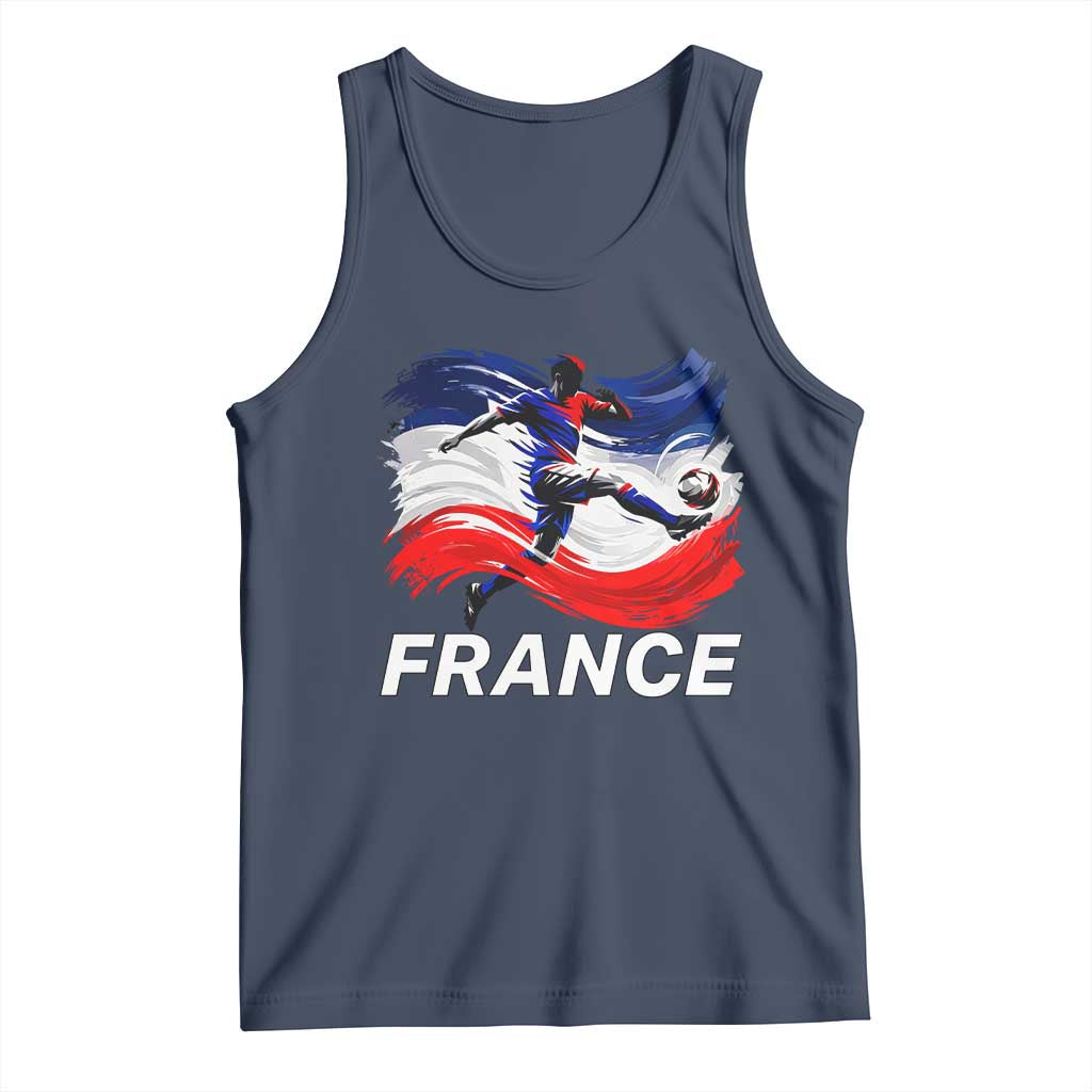 France Soccer Football Fan French Flag Tank Top