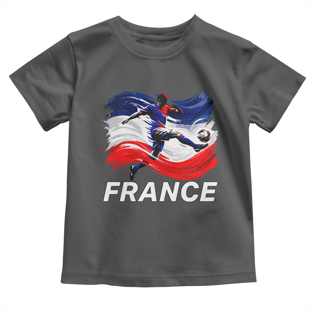 France Soccer Football Fan French Flag Toddler T Shirt