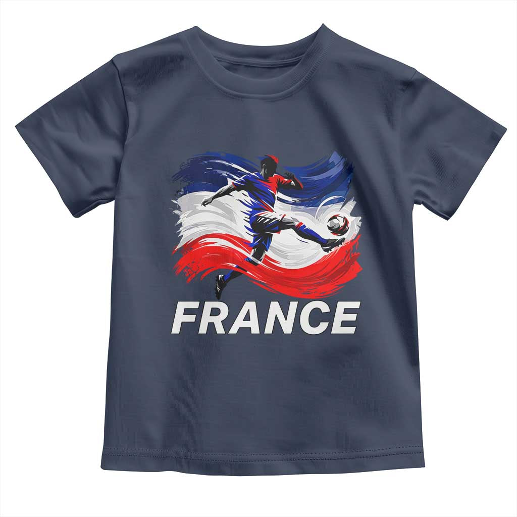 France Soccer Football Fan French Flag Toddler T Shirt