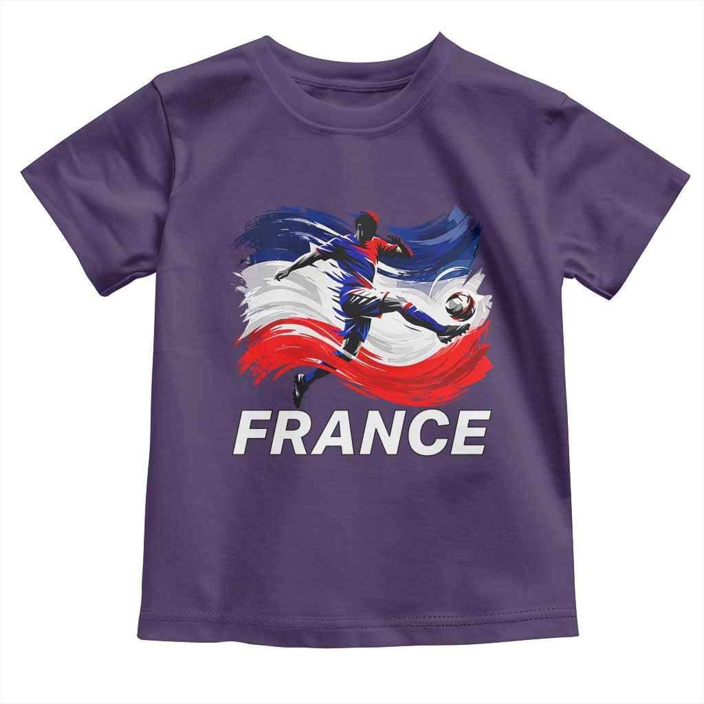 France Soccer Football Fan French Flag Toddler T Shirt