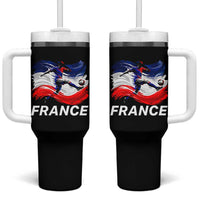 France Soccer Football Fan French Flag Tumbler With Handle