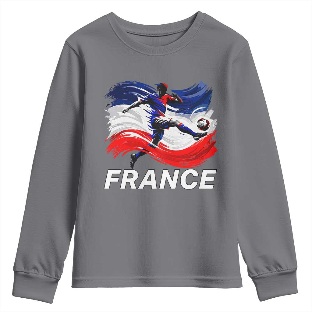 France Soccer Football Fan French Flag Youth Sweatshirt