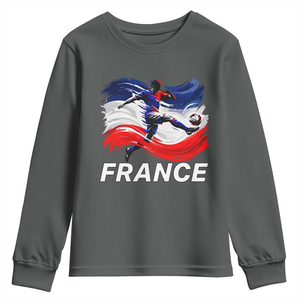 France Soccer Football Fan French Flag Youth Sweatshirt