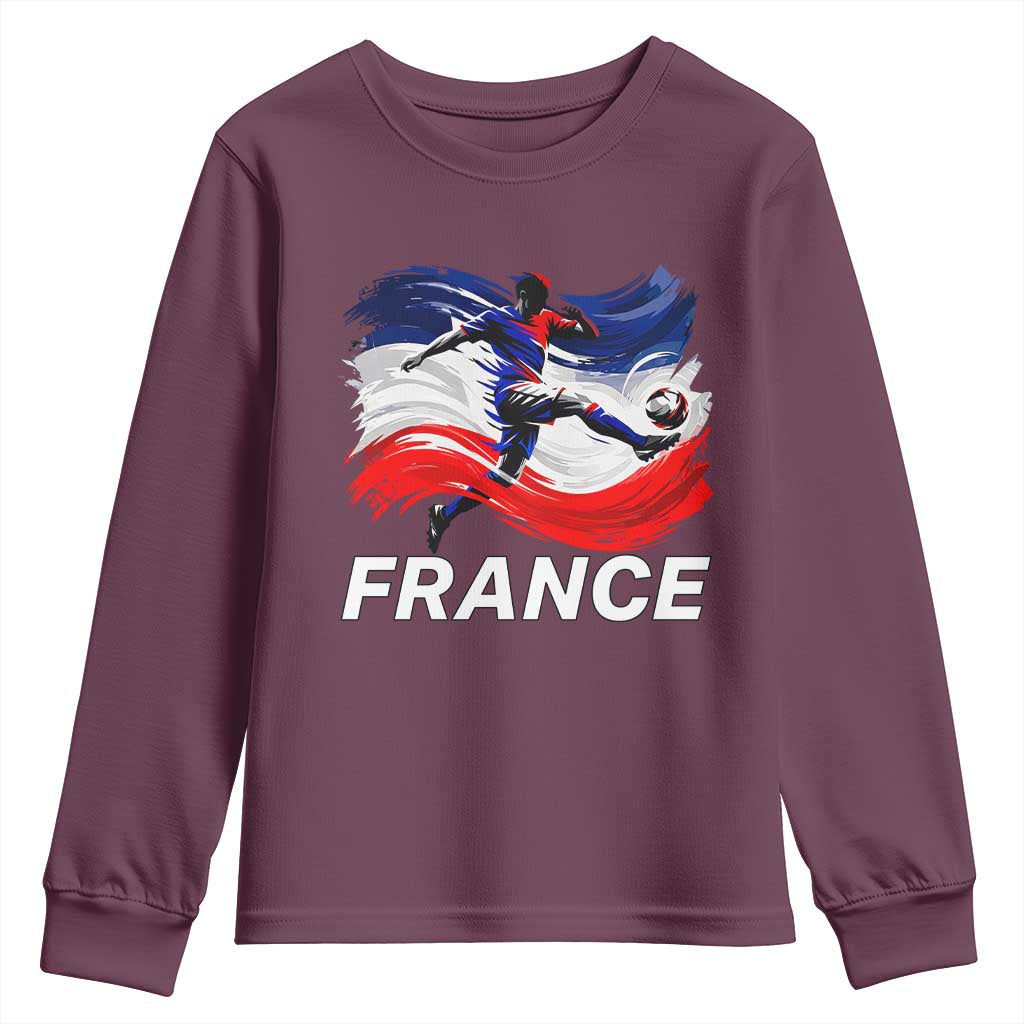 France Soccer Football Fan French Flag Youth Sweatshirt