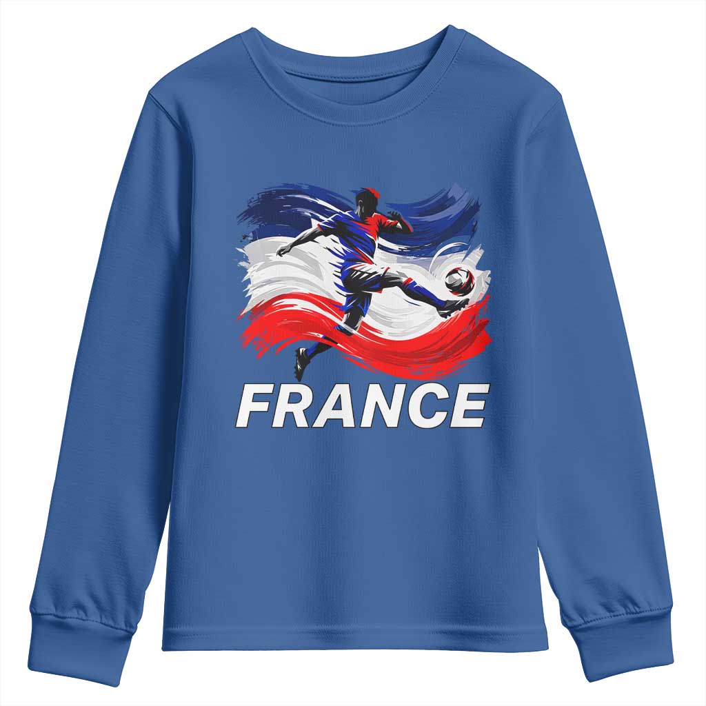 France Soccer Football Fan French Flag Youth Sweatshirt
