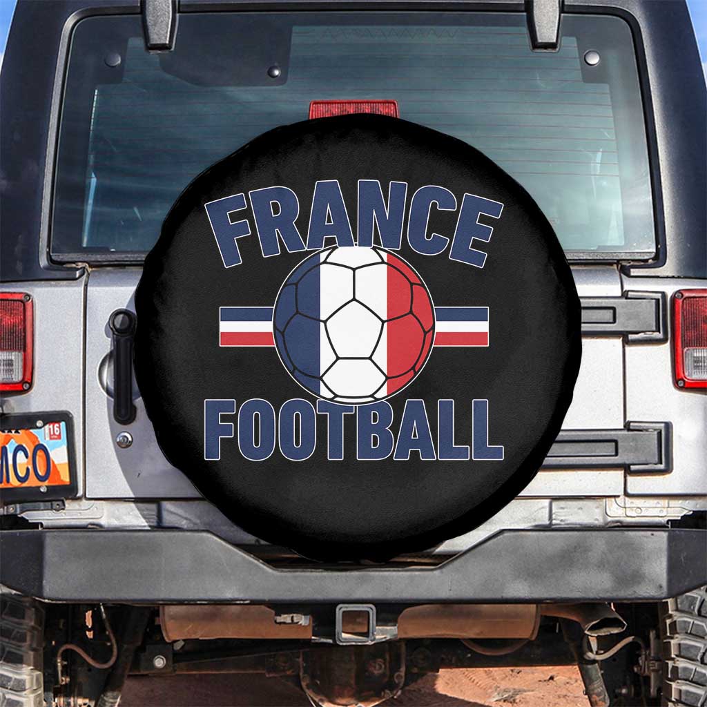 French Flag France Soccer Football Fan Spare Tire Cover
