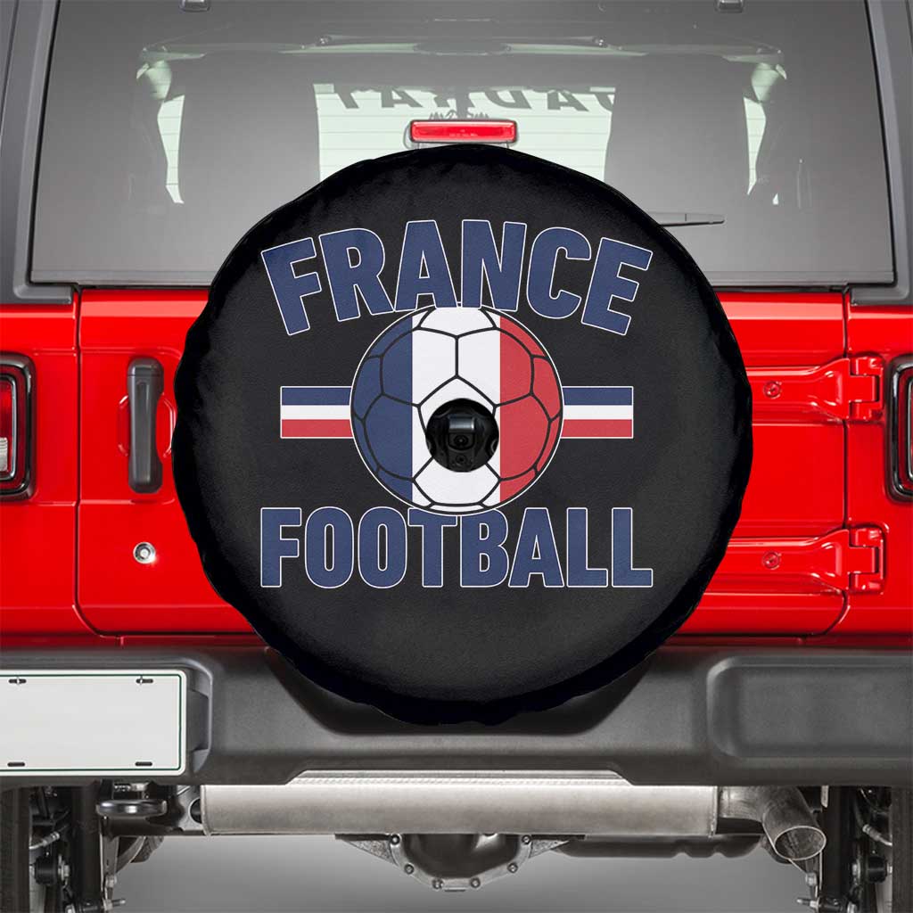 French Flag France Soccer Football Fan Spare Tire Cover