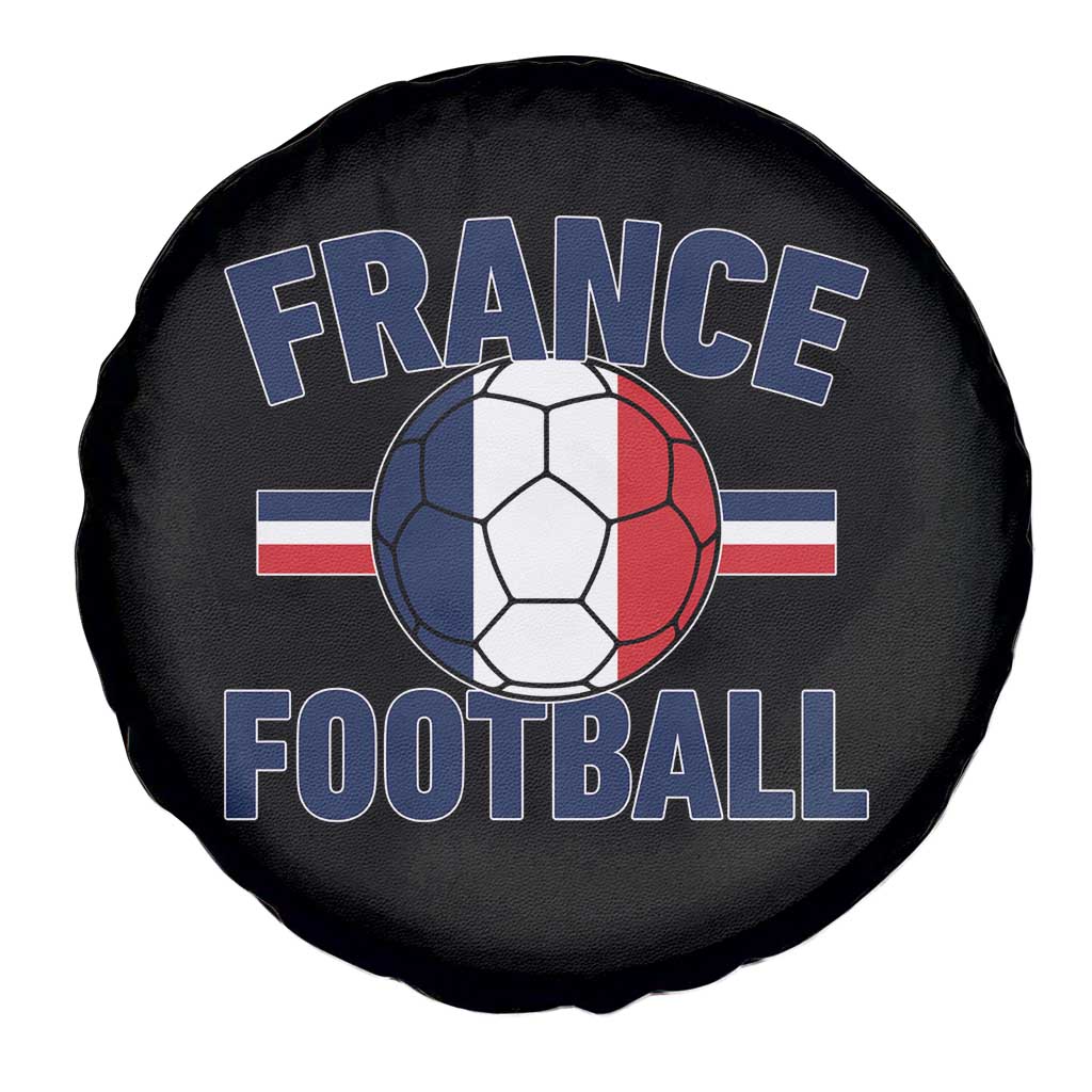 French Flag France Soccer Football Fan Spare Tire Cover