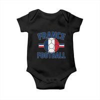 French Flag France Soccer Football Fan Baby Onesie