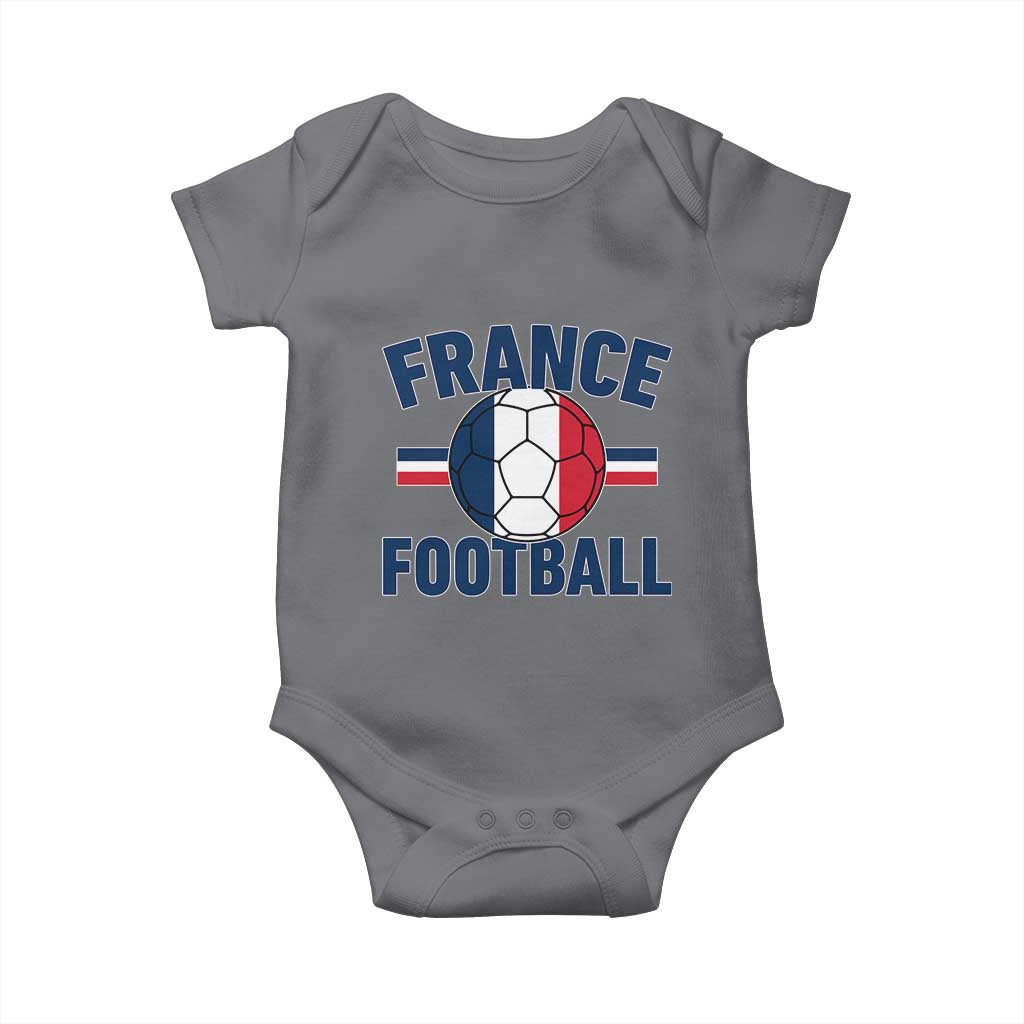 French Flag France Soccer Football Fan Baby Onesie