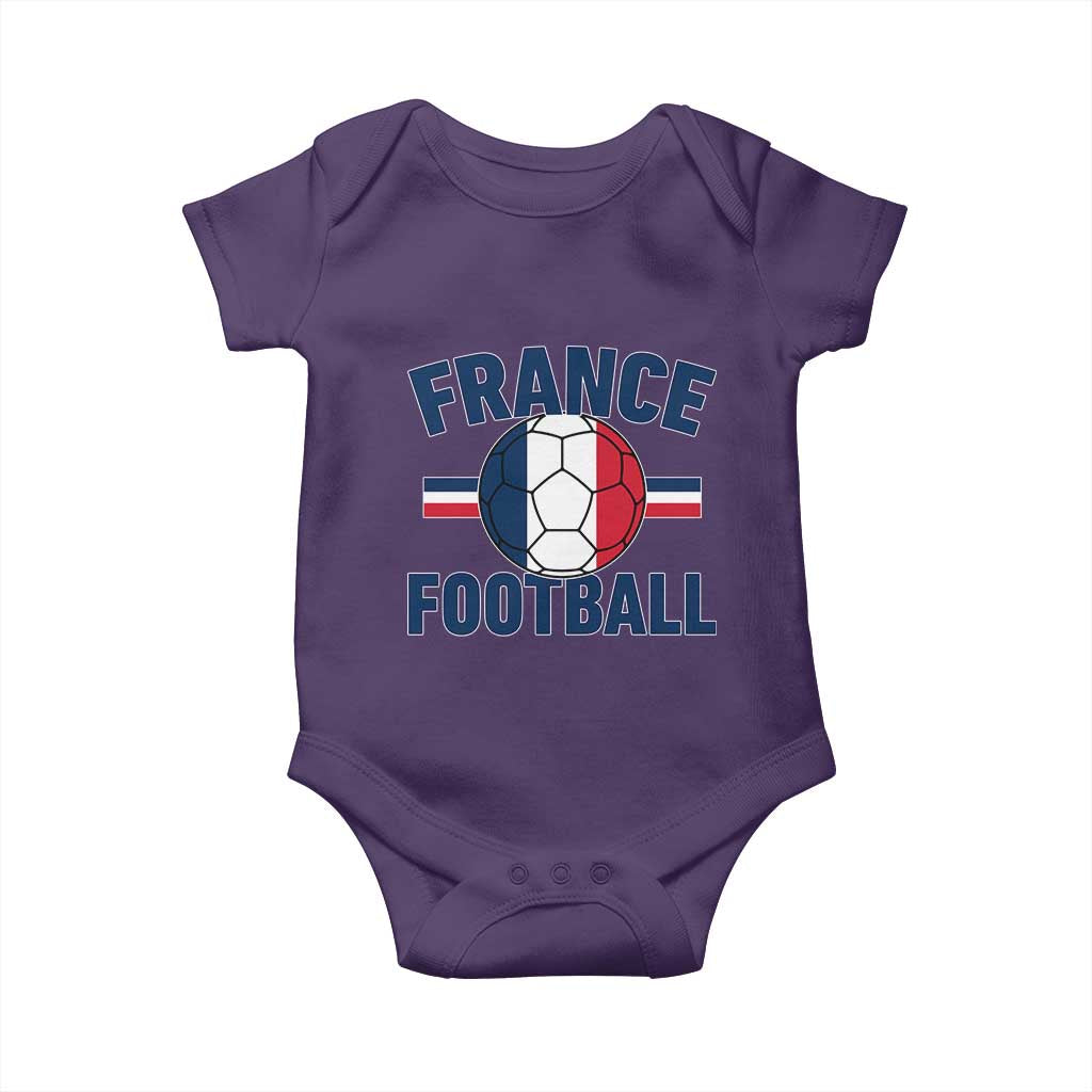 French Flag France Soccer Football Fan Baby Onesie