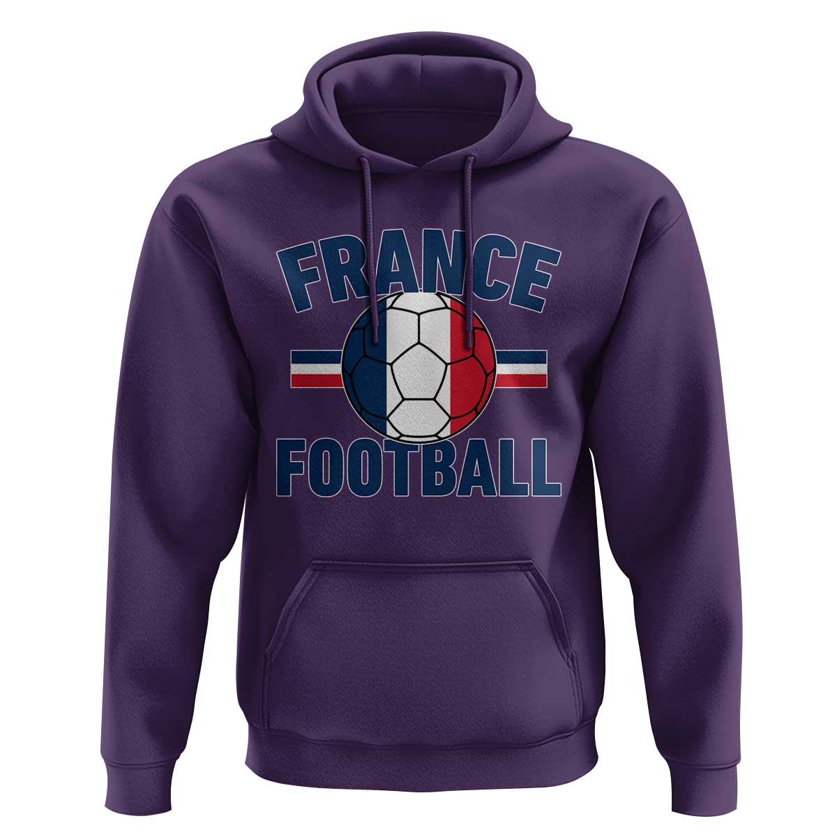 French Flag France Soccer Football Fan Hoodie