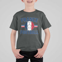 French Flag France Soccer Football Fan T Shirt For Kid