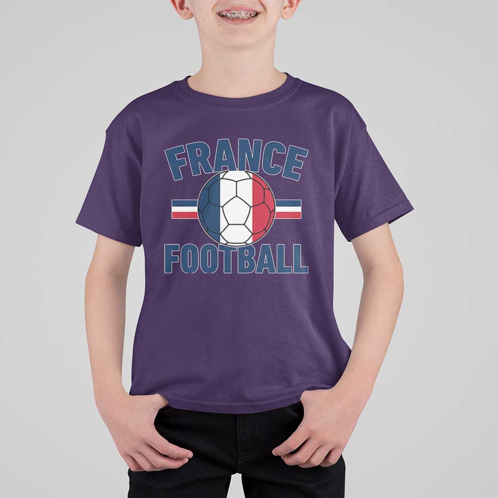 French Flag France Soccer Football Fan T Shirt For Kid