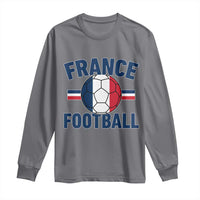 French Flag France Soccer Football Fan Long Sleeve Shirt