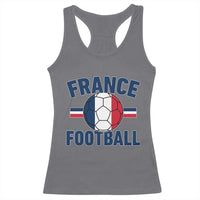 French Flag France Soccer Football Fan Racerback Tank Top