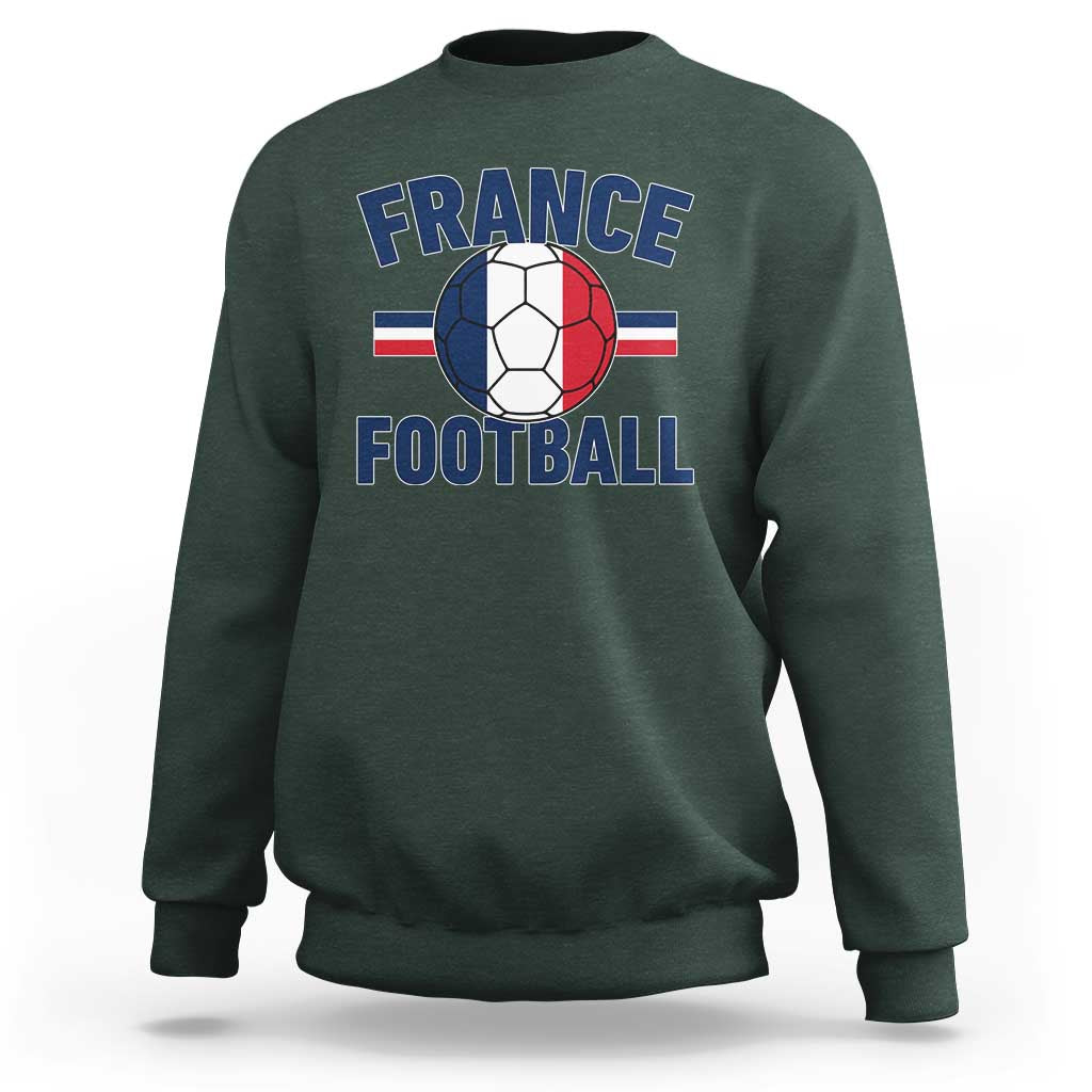French Flag France Soccer Football Fan Sweatshirt