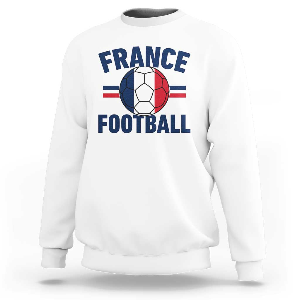 French Flag France Soccer Football Fan Sweatshirt