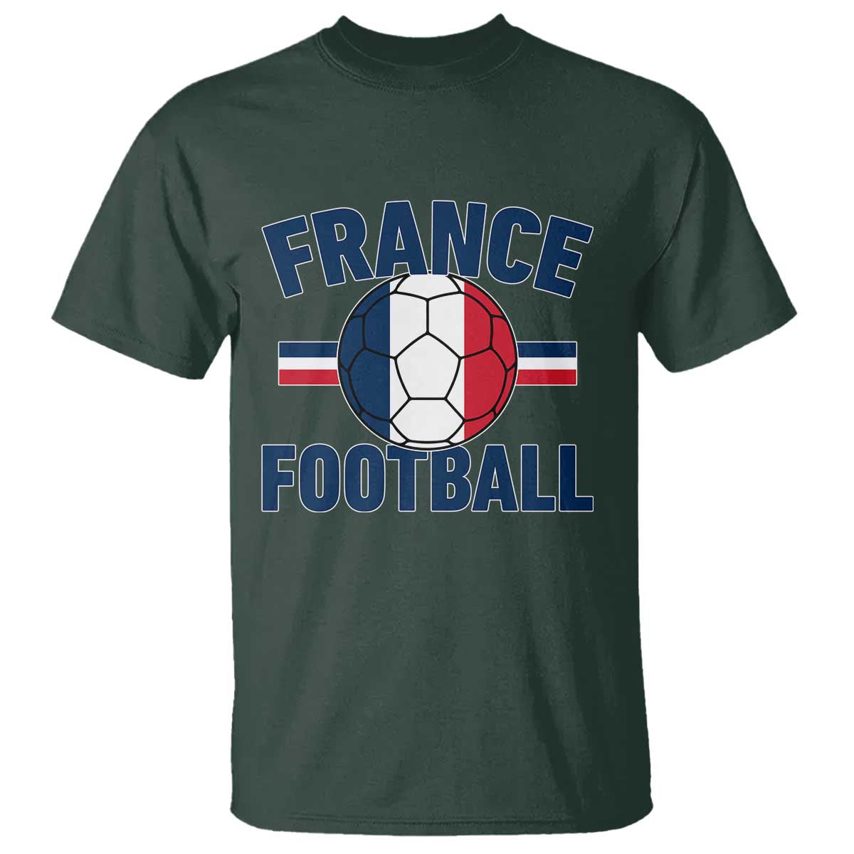 French Flag France Soccer Football Fan T Shirt