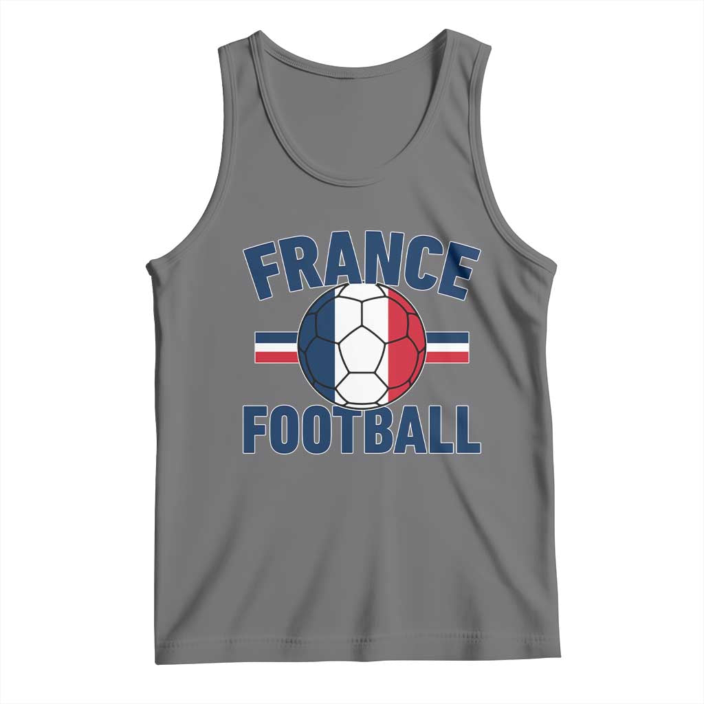 French Flag France Soccer Football Fan Tank Top