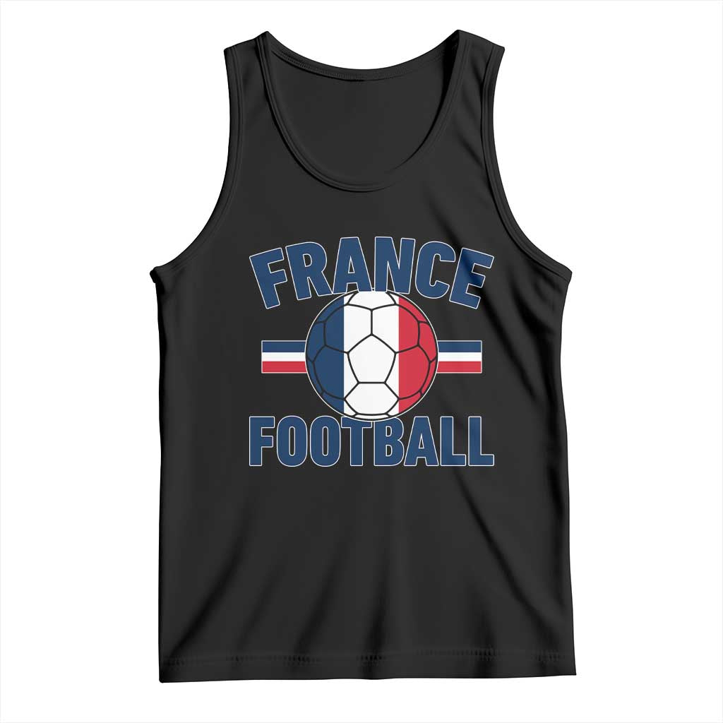 French Flag France Soccer Football Fan Tank Top