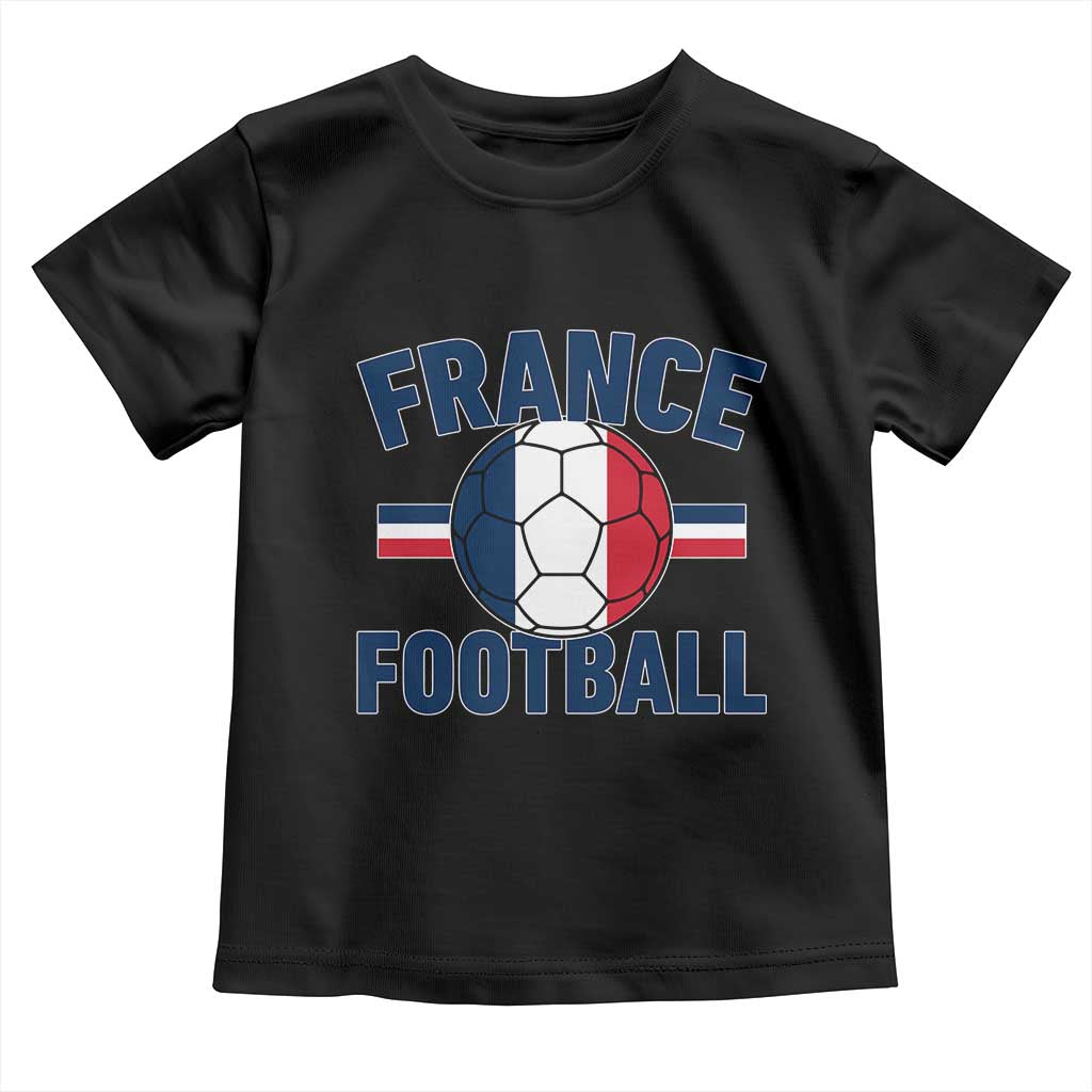 French Flag France Soccer Football Fan Toddler T Shirt