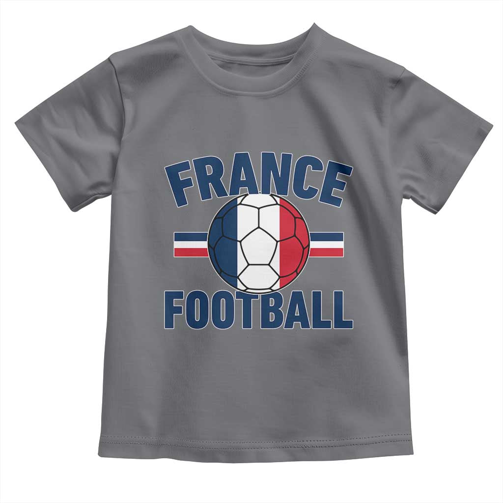 French Flag France Soccer Football Fan Toddler T Shirt