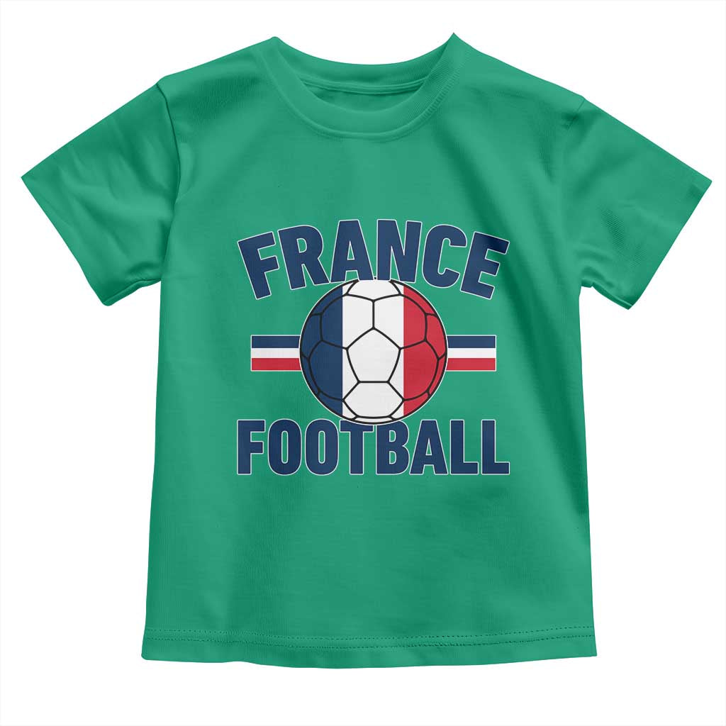 French Flag France Soccer Football Fan Toddler T Shirt