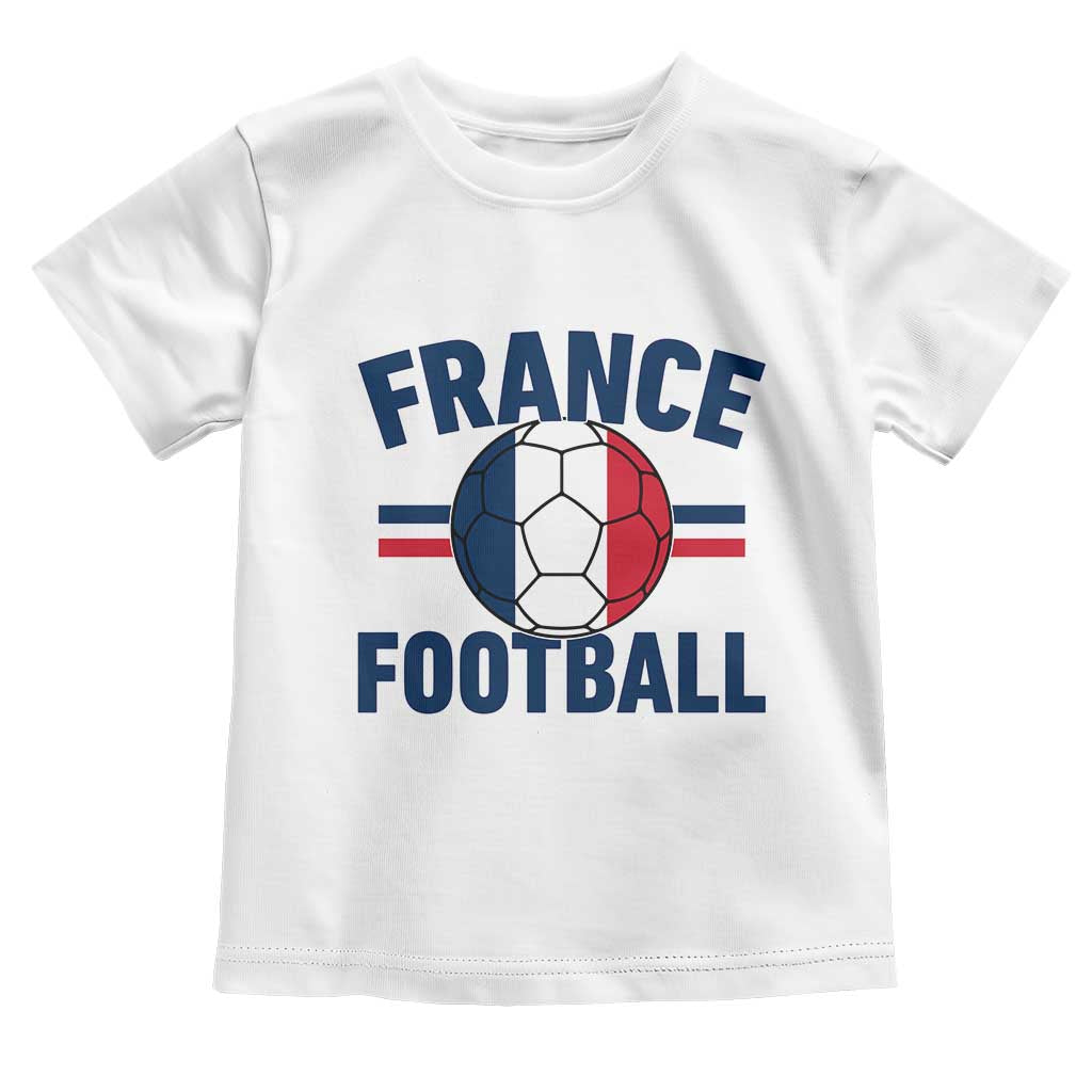 French Flag France Soccer Football Fan Toddler T Shirt