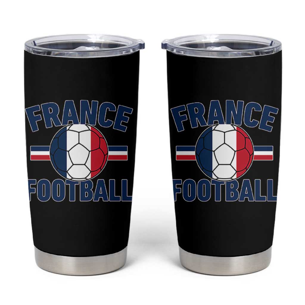 French Flag France Soccer Football Fan Tumbler Cup