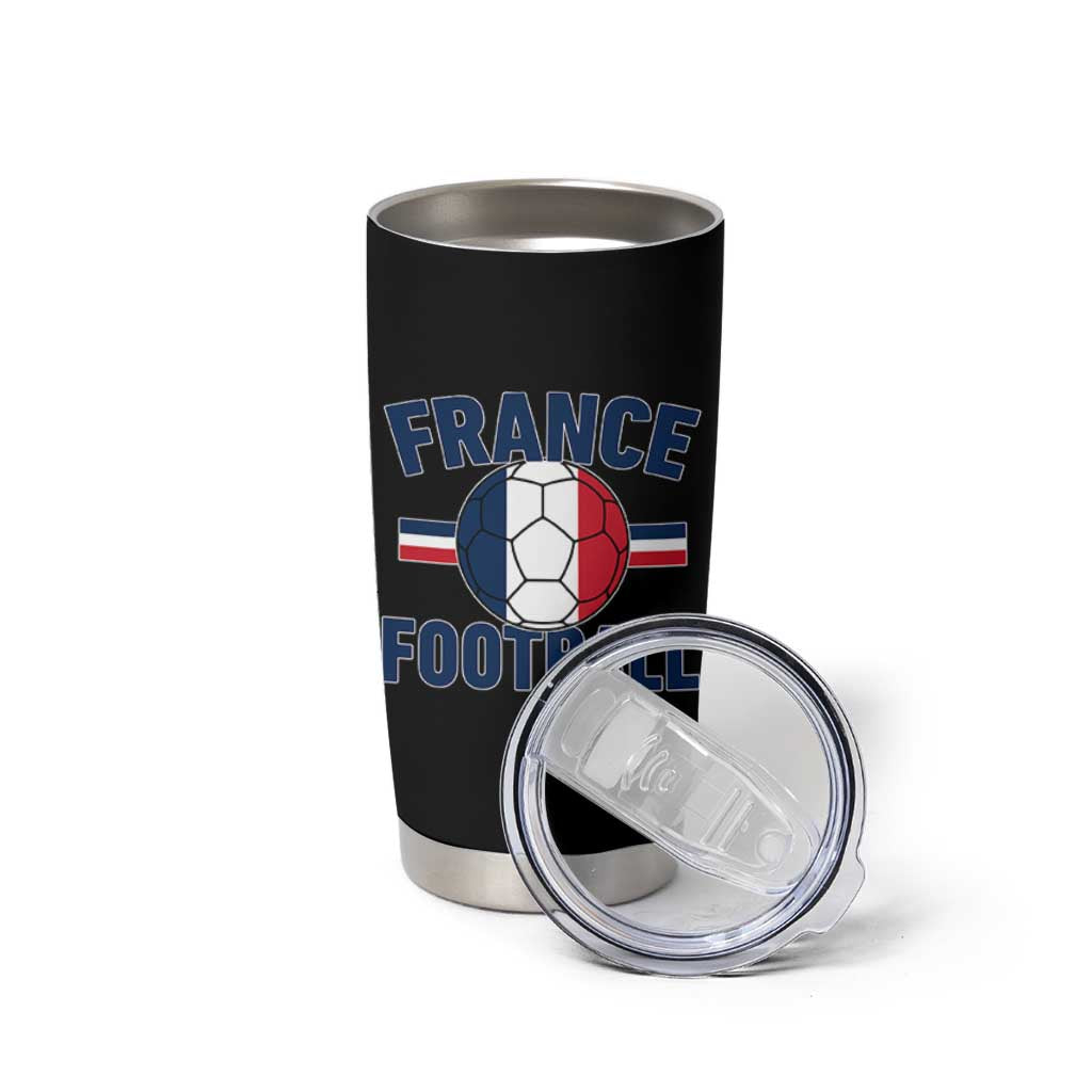 French Flag France Soccer Football Fan Tumbler Cup