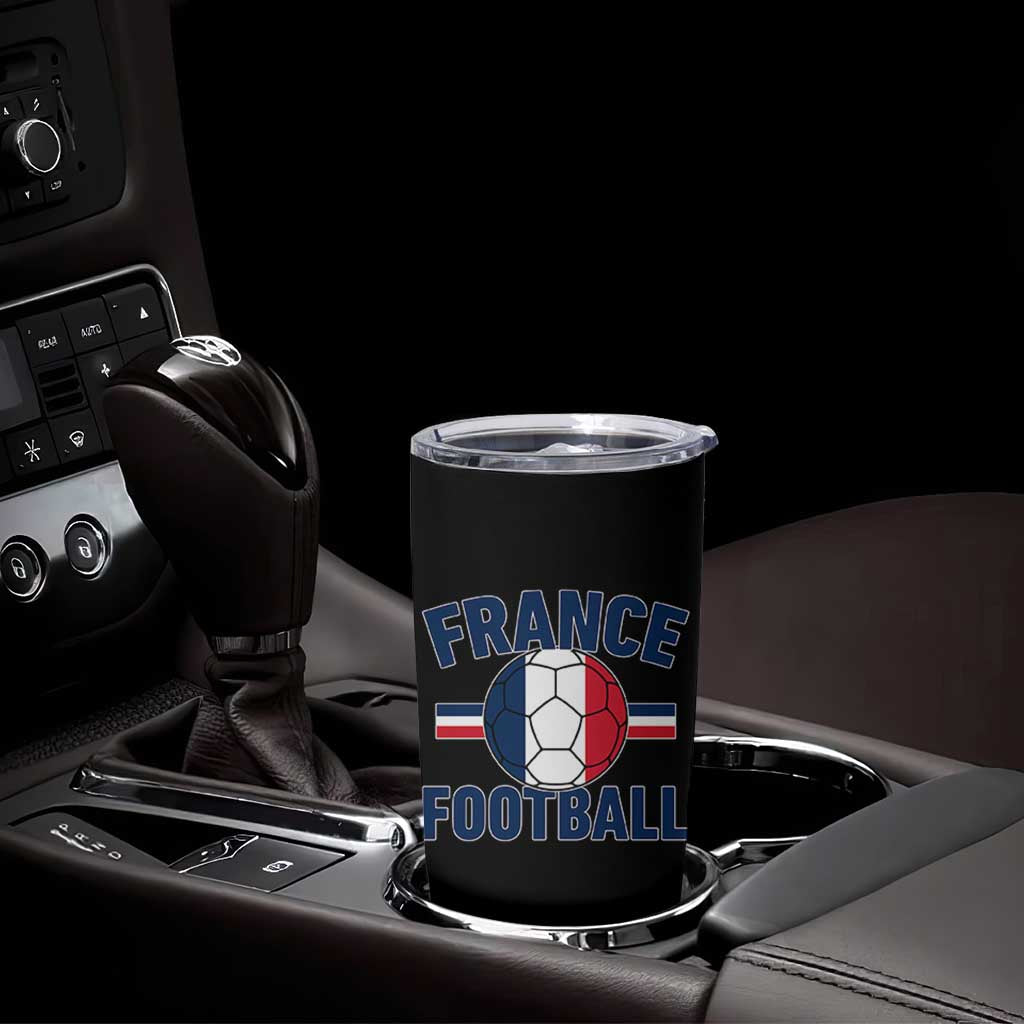 French Flag France Soccer Football Fan Tumbler Cup