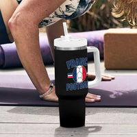 French Flag France Soccer Football Fan Tumbler With Handle