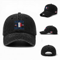 French Flag France Soccer Football Fan Washed Cotton Baseball Cap