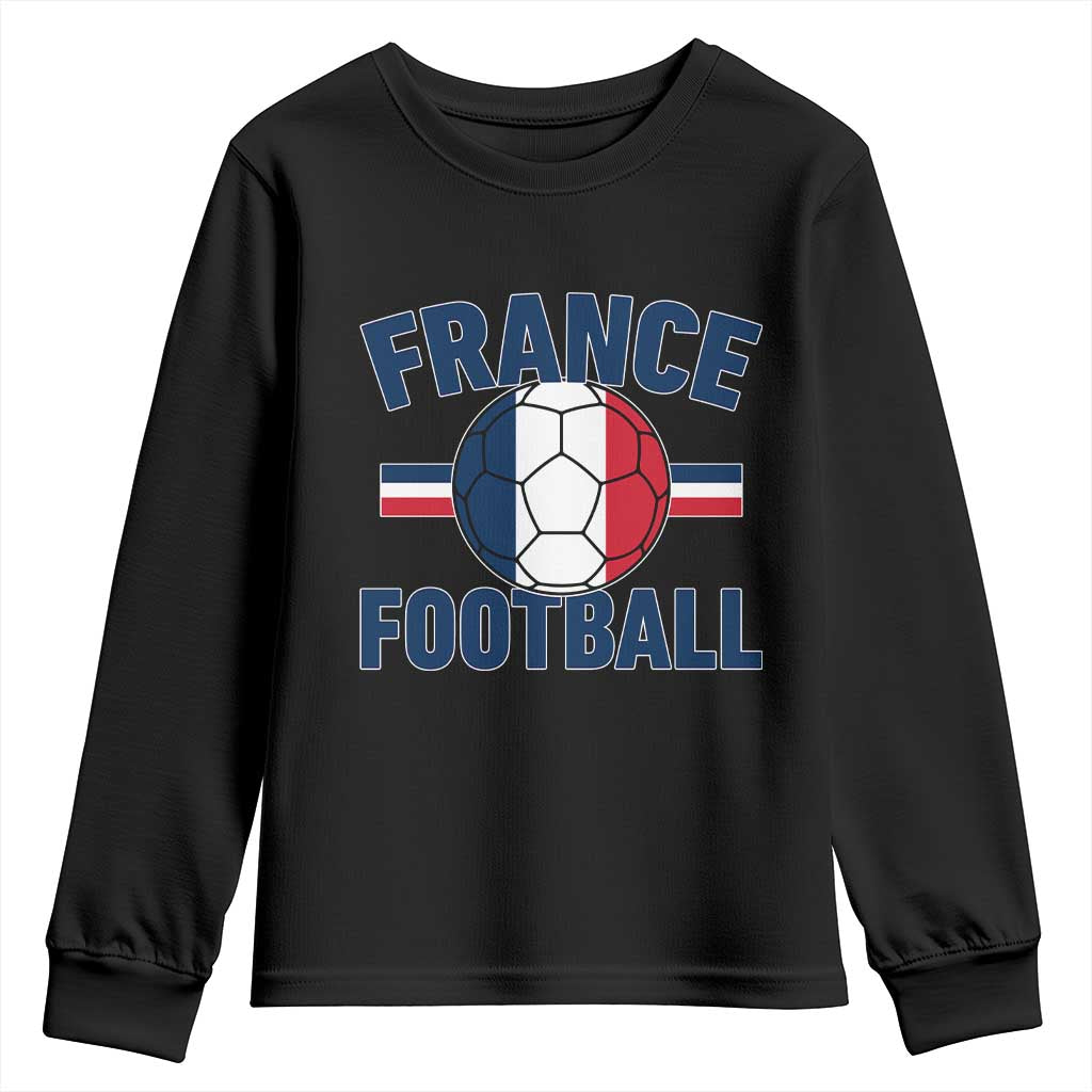 French Flag France Soccer Football Fan Youth Sweatshirt