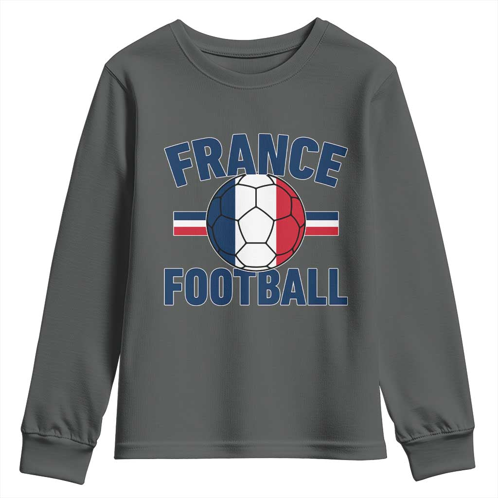 French Flag France Soccer Football Fan Youth Sweatshirt