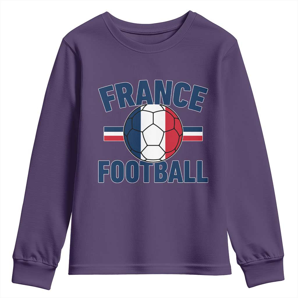 French Flag France Soccer Football Fan Youth Sweatshirt