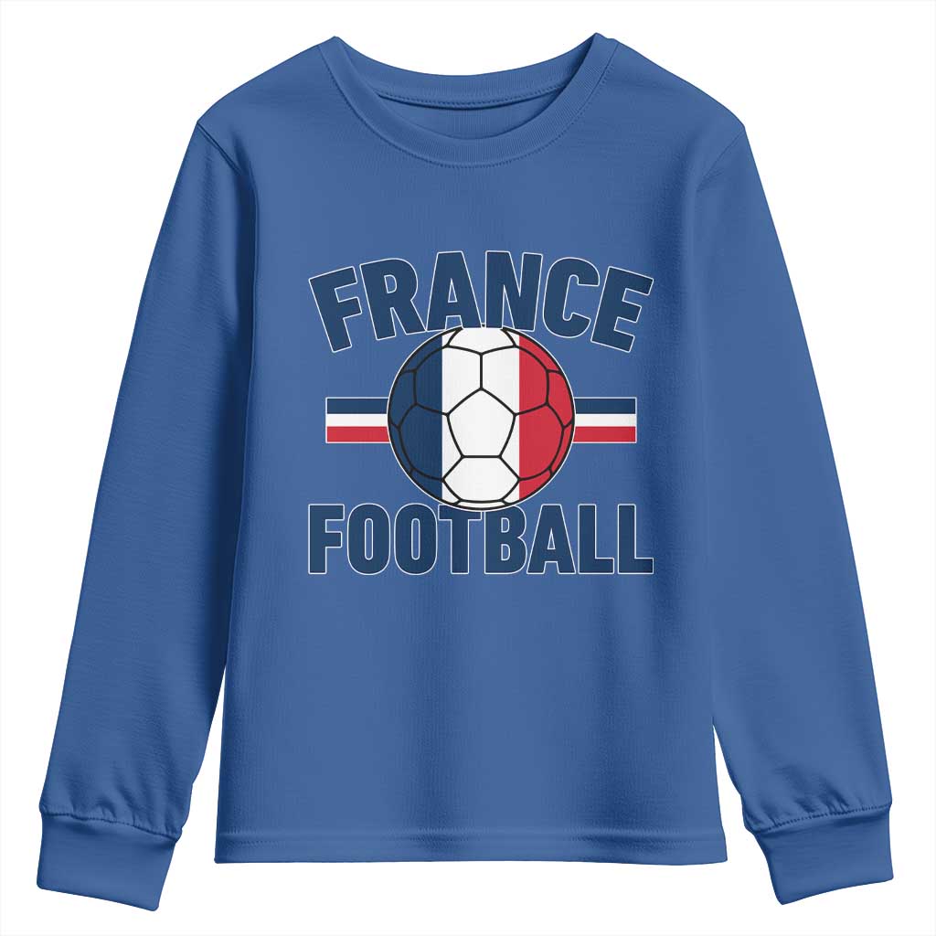 French Flag France Soccer Football Fan Youth Sweatshirt