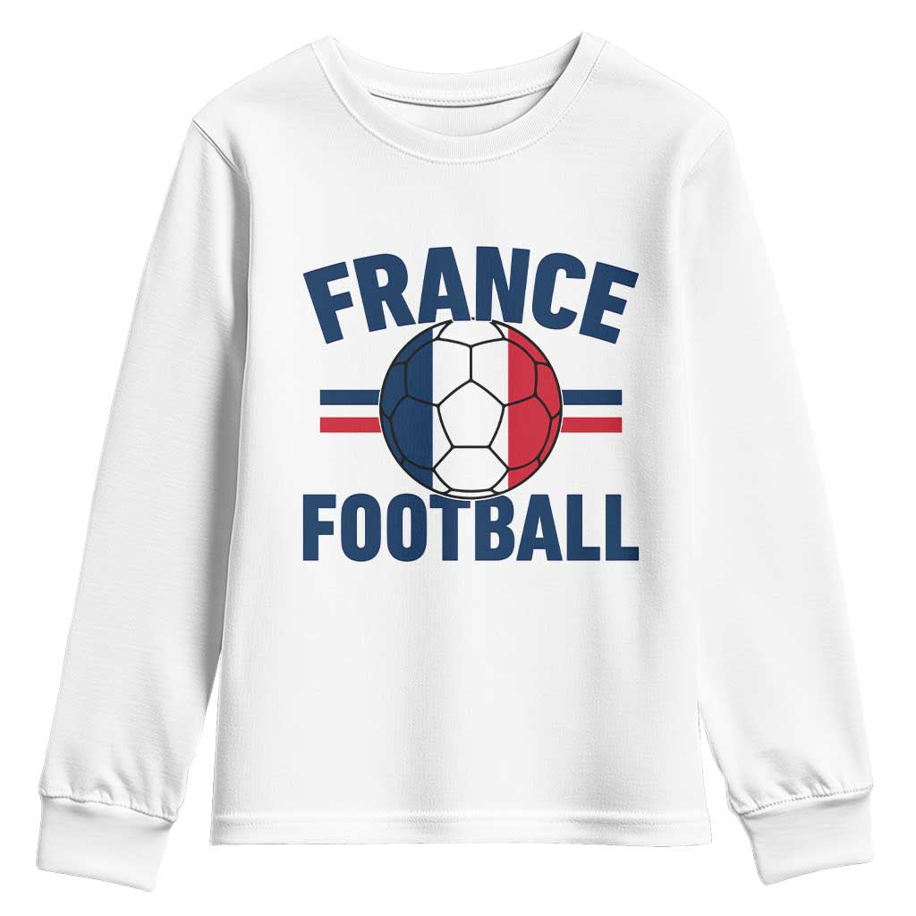 French Flag France Soccer Football Fan Youth Sweatshirt