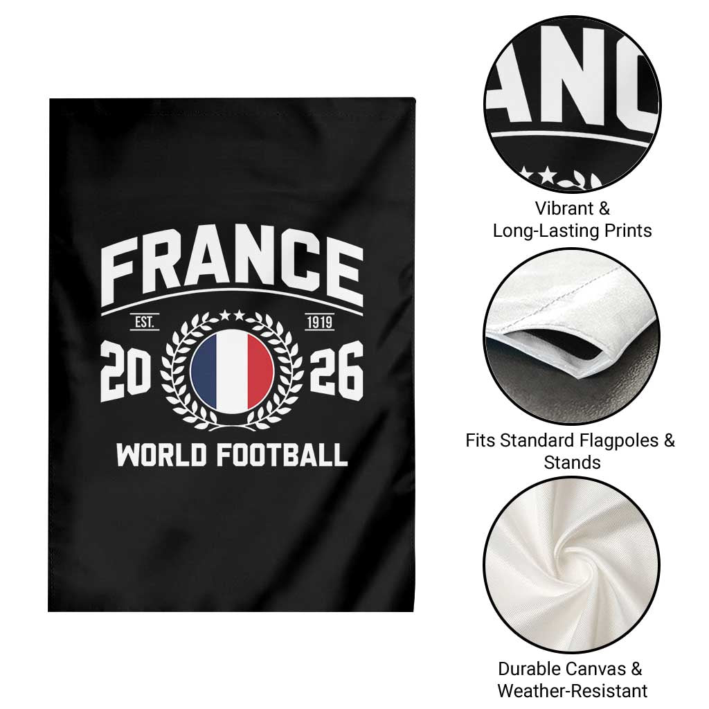 France Soccer Fan French Flag Patriotic Sports Garden Flag