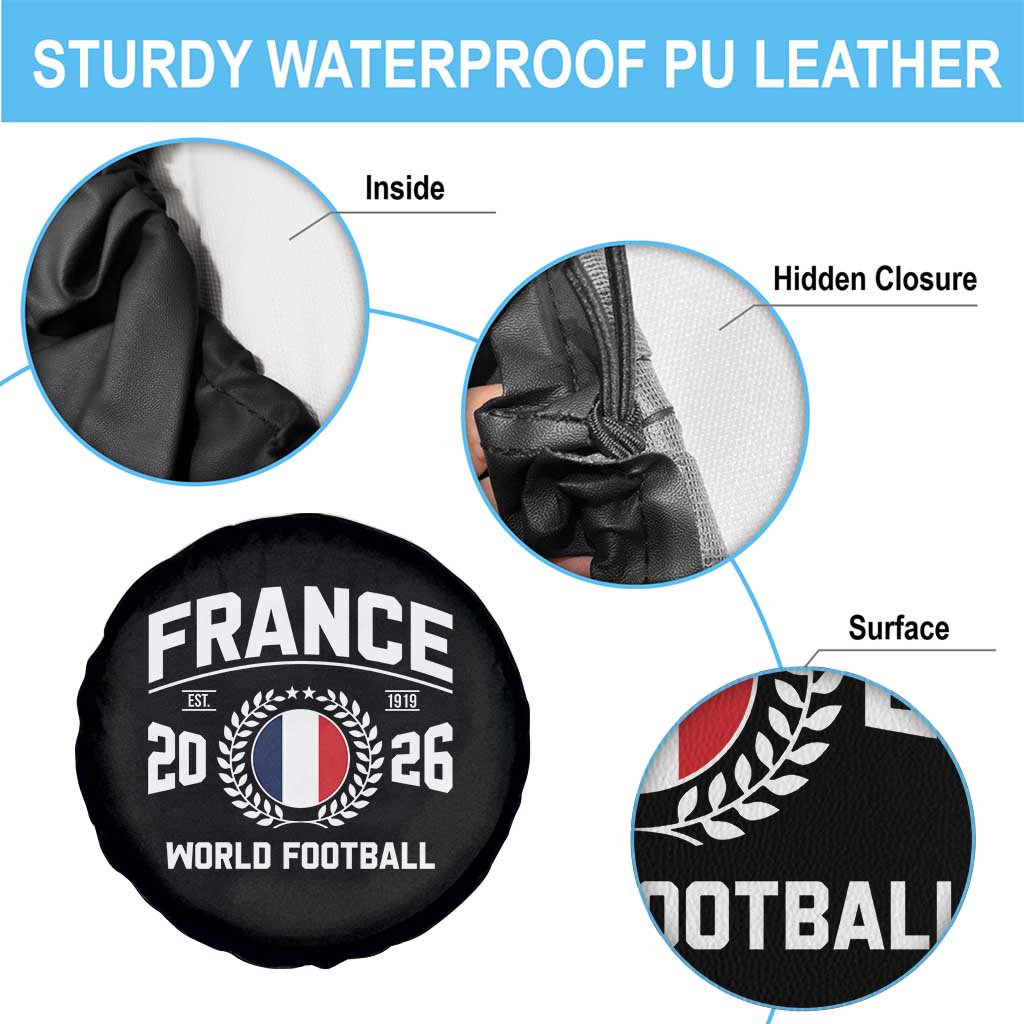France Soccer Fan French Flag Patriotic Sports Spare Tire Cover
