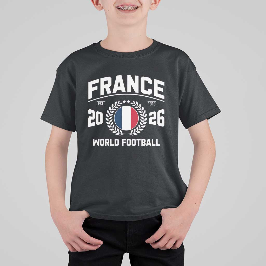 France Soccer Fan French Flag Patriotic Sports T Shirt For Kid