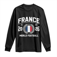 France Soccer Fan French Flag Patriotic Sports Long Sleeve Shirt