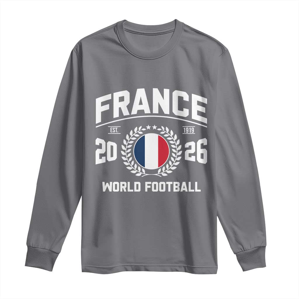 France Soccer Fan French Flag Patriotic Sports Long Sleeve Shirt