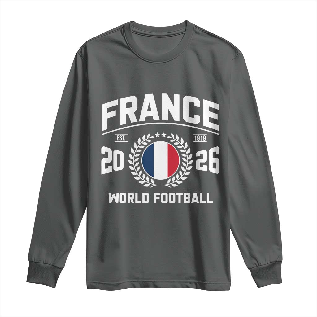 France Soccer Fan French Flag Patriotic Sports Long Sleeve Shirt