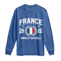 France Soccer Fan French Flag Patriotic Sports Long Sleeve Shirt